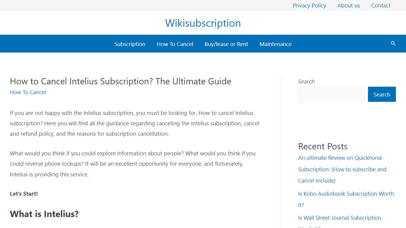 How to Cancel Intelius Subscription? The Ultimate Guide